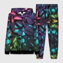 Женский костюм 3D Неоновые абстрактные каменные плиты