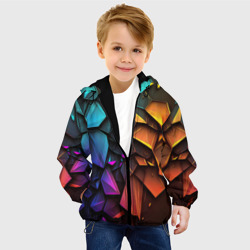Детская куртка 3D Неоновая абстрактная чешуя дракона - фото 2