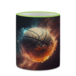 Кружка с полной запечаткой Баскетбольный мяч в космосе - фото 2