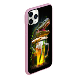 Чехол для iPhone 11 Pro Max матовый Пивозавр в лесу - фото 2