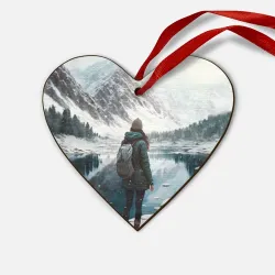 Деревянная игрушка Сердце Путешествие в горы