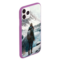 Чехол для iPhone 11 Pro Max матовый Путешествие в горы - фото 2