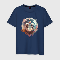 Мужская футболка хлопок Космос и любовь