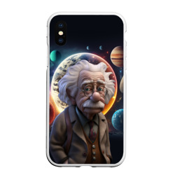 Чехол для iPhone XS Max матовый Альберт Эйнштейн и его теория