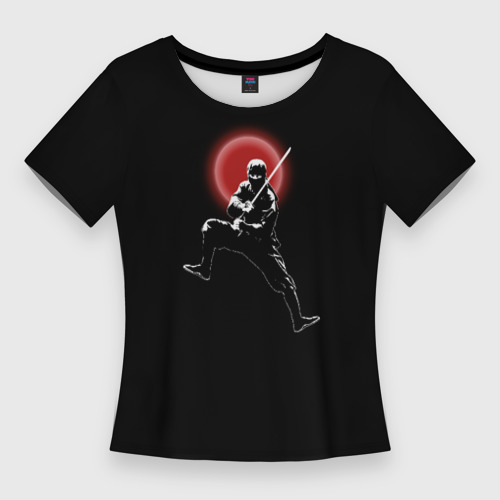 Женская футболка 3D Slim Ниндзя в нападении, цвет 3D печать