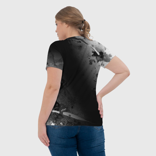 Женская футболка 3D с принтом Меньше людей больше паучков, вид сзади #2