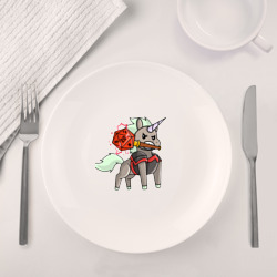 Набор: тарелка + кружка Единорог ДНД - фото 2
