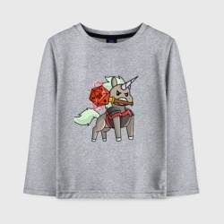 Детский лонгслив хлопок Единорог ДНД