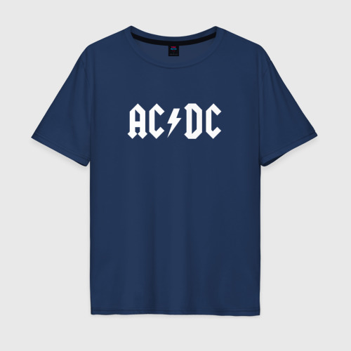Мужская футболка хлопок Oversize с принтом AC/DC Thunderstruck, вид спереди #2
