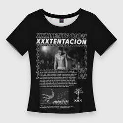Женская футболка 3D Slim XXXTentacion bio