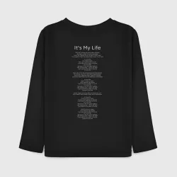 Детский лонгслив хлопок Bon Jovi It's My Life