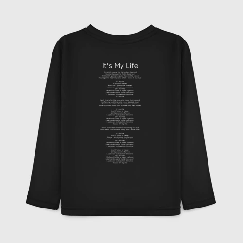 Детский лонгслив хлопок Bon Jovi It's My Life