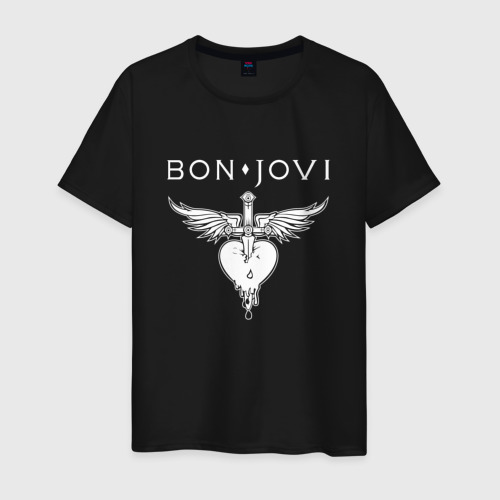 Мужская футболка хлопок Bon Jovi It's My Life, цвет черный