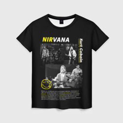 Женская футболка 3D Nirvana bio