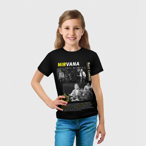 Детская футболка 3D Nirvana bio, цвет 3D печать - фото 5