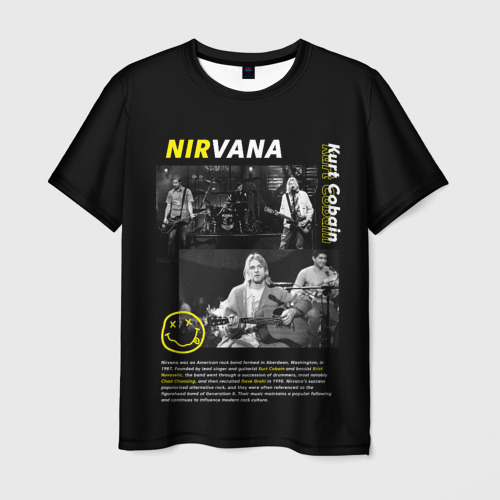 Мужская футболка 3D Nirvana bio, цвет 3D печать