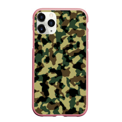 Чехол для iPhone 11 Pro Max матовый Военный камуфляж