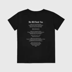 Детская футболка хлопок Queen We Will Rock You текст песни