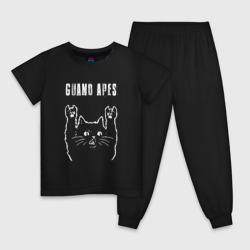 Детская пижама хлопок Guano Apes рок кот