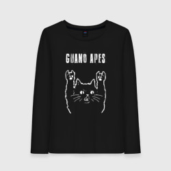 Женский лонгслив хлопок Guano Apes рок кот
