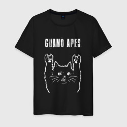 Мужская футболка хлопок Guano Apes рок кот