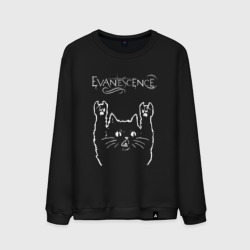 Мужской свитшот хлопок Evanescence рок кот