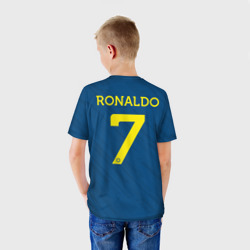 Детская футболка 3D Криштиану Роналду Аль Наср форма гостевая - фото 2