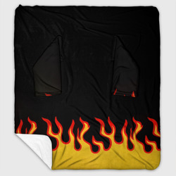 Плед с рукавами Горящее пламя