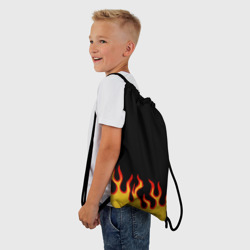 Рюкзак-мешок 3D Горящее пламя - фото 2