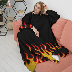 Плед с рукавами Горящее пламя - фото 2