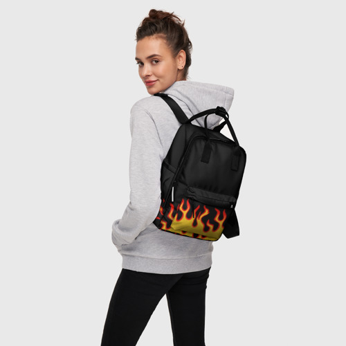 Женский рюкзак 3D Горящее пламя - фото 3