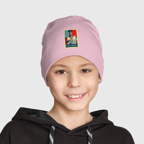 Детская шапка демисезонная Black mamba poster, цвет светло-розовый - фото 3