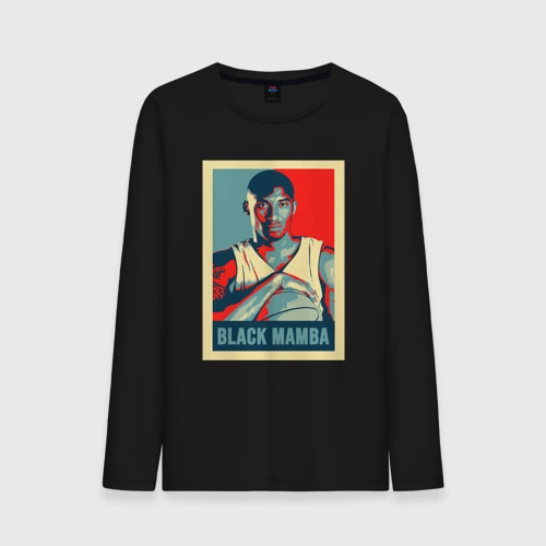 Мужской лонгслив хлопок Black mamba poster