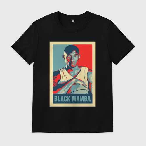 Мужская футболка хлопок Black mamba poster