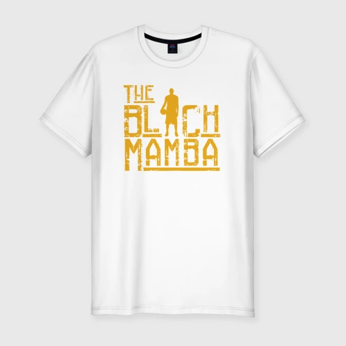 Мужская футболка хлопок Slim The black mamba