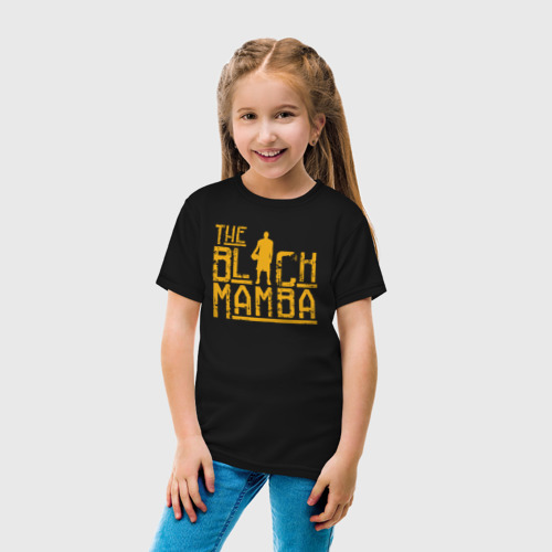 Детская футболка хлопок The black mamba, цвет черный - фото 5