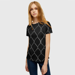 Женская футболка 3D Плетеный забор - фото 2