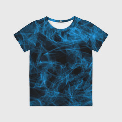 Детская футболка 3D Синий дым текстура