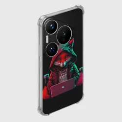 Чехол для Huawei Pura 70 Pro Лис за ноутбуком от нейросети - фото 2