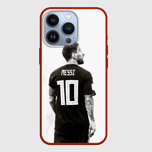 Чехол для iPhone 13 Pro 10 Leo Messi, цвет красный