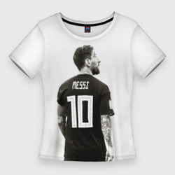 Женская футболка 3D Slim 10 Leo Messi