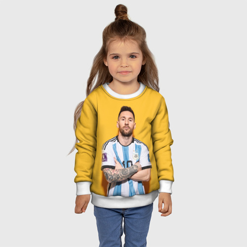 Детский свитшот 3D Lionel Messi 10, цвет 3D печать - фото 7