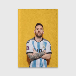 Обложка для паспорта матовая кожа Lionel Messi 10