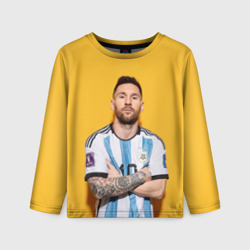 Детский лонгслив 3D Lionel Messi 10