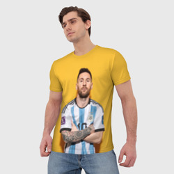 Мужская футболка 3D Lionel Messi 10 - фото 2