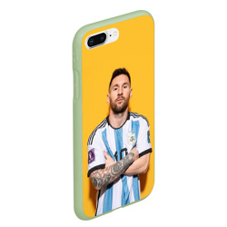 Чехол для iPhone 7Plus/8 Plus матовый Lionel Messi 10 - фото 2
