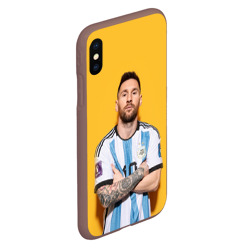 Чехол для iPhone XS Max матовый Lionel Messi 10 - фото 2