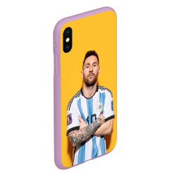 Чехол для iPhone XS Max матовый Lionel Messi 10 - фото 2