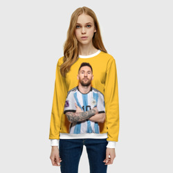 Женский свитшот 3D Lionel Messi 10 - фото 2