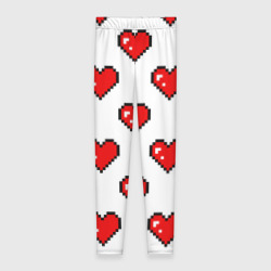 Леггинсы 3D Сердца в стиле пиксель-арт